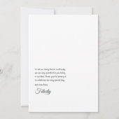 ピンクとバラの金ゴールドバルーン サンキューカード (裏面)