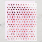 ピンクとバラの金ゴールド斑点紙 (正面/裏面)