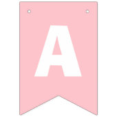 ピンクとバラガールズハッピーバースデー バンティングフラッグ (第3の旗)