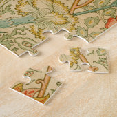 ピンクとバラバイウィリアム・モリスヴィンテージフローラ ジグソーパズル (側面)