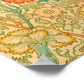 ピンクとバラバイウィリアム・モリス ポスター (角)