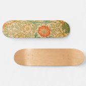 ピンクとバラパターン(William Morris著) スケートボード (横)