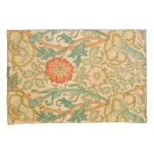 ピンクとバラパターン(William Morris著) 枕カバー (正面右)