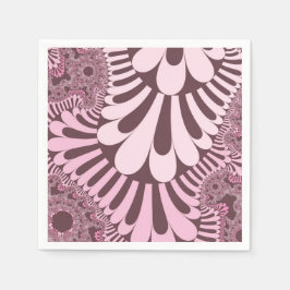 ピンクとバラループ スタンダードカクテルナプキン