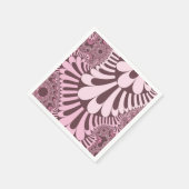 ピンクとバラループ スタンダードカクテルナプキン (角)