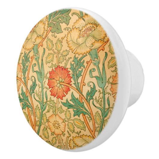 ピンクとバラby William Morris セラミックノブ (右)