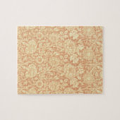 ピンクとバラby William Morris、ヴィンテージの花 ジグソーパズル (横)