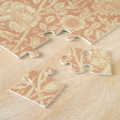 ピンクとバラby William Morris、ヴィンテージの花 ジグソーパズル (側面)