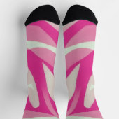 ピンクとパステルセージアートオンソックス ソックス (上部)