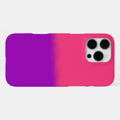 ピンクとパープルのオンブレアート iPhoneケース (裏面横)