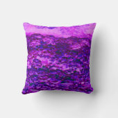 ピンクとパープルのクズの蔓 クッション (裏面)