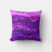ピンクとパープルのクズの蔓 クッション (正面)