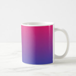 ピンクとパープルのグラデーションカラー コーヒーマグカップ