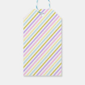 ピンクとパープルのジャンプ ギフトタグ (裏面)