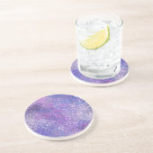 ピンクとパープルのスパンコール輝き コースター (側面)