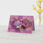 ピンクとパープルのバラの花束 母の日カード カード (黄色い花)