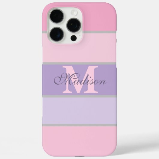 ピンクとパープルのパステルカラーのiPhone / iPadケース Case-Mate iPhoneケース (裏面)