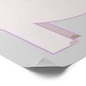 ピンクとパープルのポスター - ママと赤ちゃん象 ポスター (角)