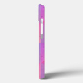 ピンクとパープルの三角 水彩画アート Case-Mate iPhoneケース (裏面 / 左)