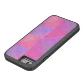 ピンクとパープルの三角 水彩画アート Case-Mate iPhoneケース (底)