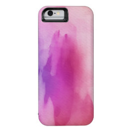 ピンクとパープルの水彩画 iPhone 12ケース