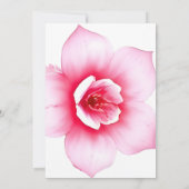 ピンクとパープルの花の招待状 招待状 (裏面)