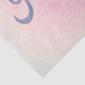 ピンクとパープルの花柄 薄葉紙 (詳細)