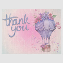 ピンクとパープルの花柄 薄葉紙