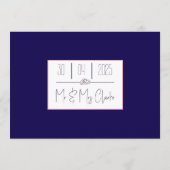 ピンクとパープルの花  メニュー (裏面)