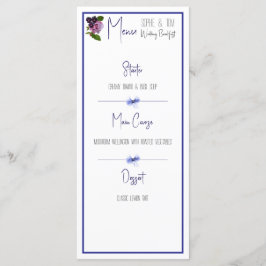 ピンクとパープルの花 メニュー