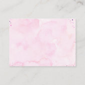 ピンクとパープルの蝶の予想ゲーム エンクロージャーカード (裏面)