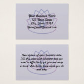 ピンクとパープルのLotus Business Information Card (正面&裏面)