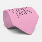 ピンクとパープルのTHINK+PINKバースデーギフト ネクタイ (ロール)
