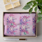 ピンクとパープルアクソロトルガールズバースデーパーティー 薄葉紙 (ギフト)