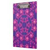 ピンクとパープルマンデラの丸い雪 クリップボード (左)
