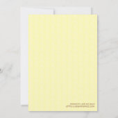 ピンクとパープル漫画ベビージェンダーリビール 招待状 (裏面)