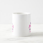 ピンクとパープル プリンセスは疲れるコーヒー コーヒーマグカップ (中央)