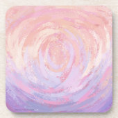 ピンクとピンクのテクスチャ コースター (正面)