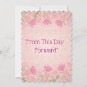 ピンクとピーチの頭皮 セーブザデート (裏面)