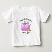 ピンクとピーチカボチャ ベビーTシャツ (正面)