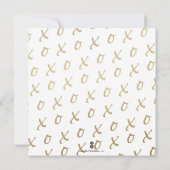 ピンクとフェイク金ゴールドブライダルシャワー (裏面)