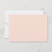 ピンクとブラウンのペイズリーとフローラ 出欠カード (裏面)