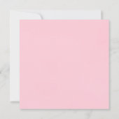 ピンクとブラウンの花のモダンなベビーシャワー招待状 招待状 (裏面)