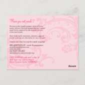 ピンクとブラウンの販売ポストカード ポストカード (裏面)