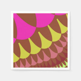 ピンクとブラウンはかりで測 スタンダードカクテルナプキン