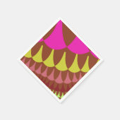 ピンクとブラウンはかりで測 スタンダードカクテルナプキン (角)