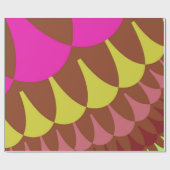 ピンクとブラウンはかりで測 ラッピングペーパー (フラット)