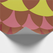 ピンクとブラウンはかりで測 ラッピングペーパー (角)