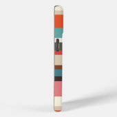 ピンクとブラウン70年代のヒッピーストライプパーソナライズされた Case-Mate iPhoneケース (裏面 / 右)