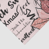 ピンクとブラックとモダンフェスティバルのクリスマス 薄葉紙 (詳細)